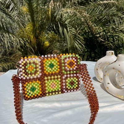 شنطة كريستال مربعات 