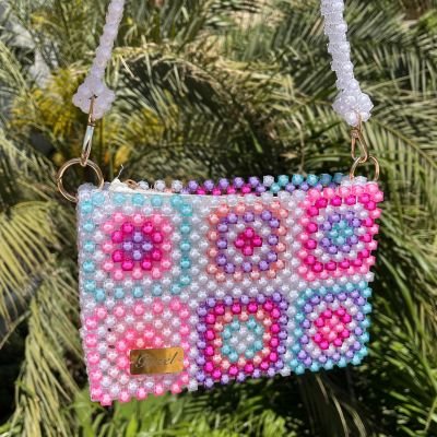 Square crystal bag