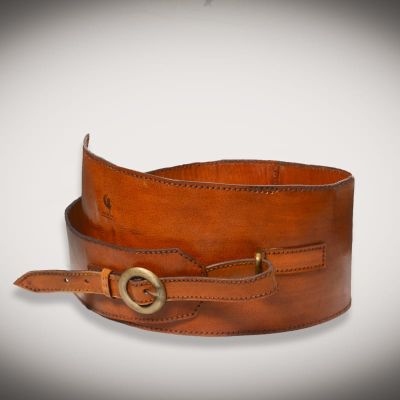 Handmade women's genuine leather belt 