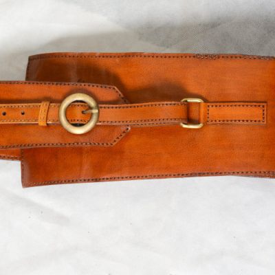 Handmade women's genuine leather belt 