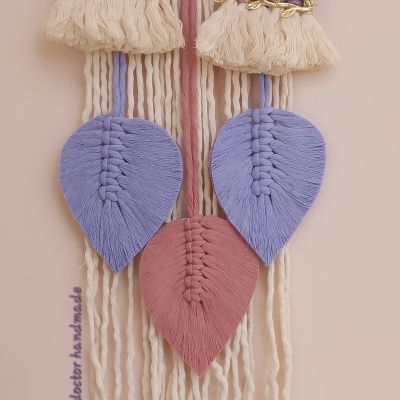 Unicorn face macrame cloud with name 