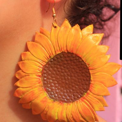 Sunflower earring 