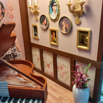 ماكت مصغر لغرفة ام كلثوم 