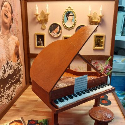 ماكت مصغر لغرفة ام كلثوم 