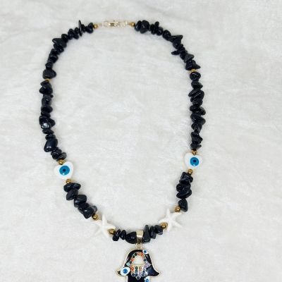 عقد من احجار العقيق 