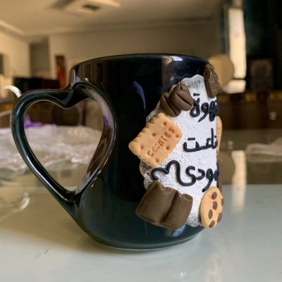 Polymer clay mug