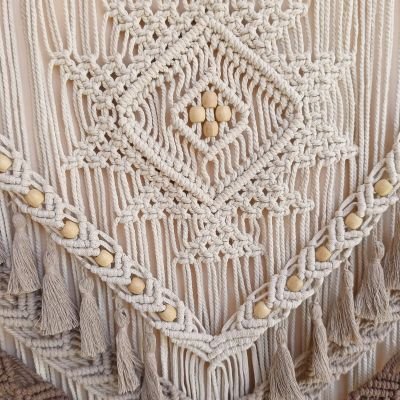 مكرمية كبيرة الحجم للحائط