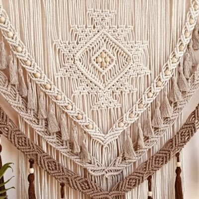 مكرمية كبيرة الحجم للحائط