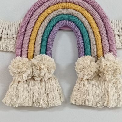 سحابة مكرمية باسم الطفل حجم صغير 