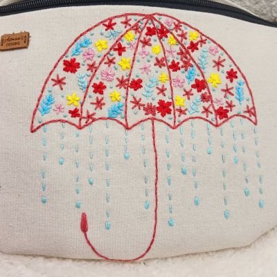 شنطة ويست مظلة تطريز يدوى