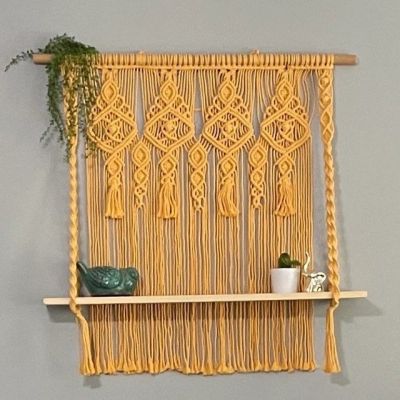 Macrame rack