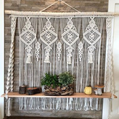 Macrame rack