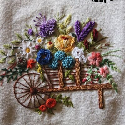 Embroideried tote bag 