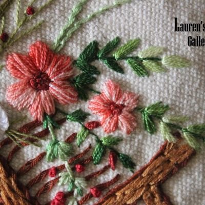 Embroideried tote bag 