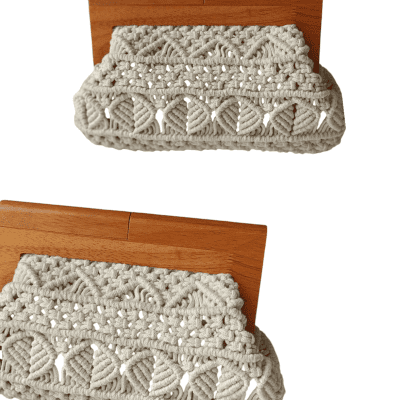Macrame clutch