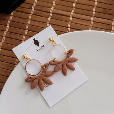 Polymer clay earring