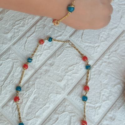 طقم اكسسوار من النحاس 