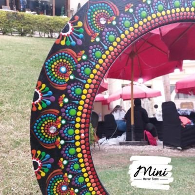 مراية خشب ديكور هاند ميد 