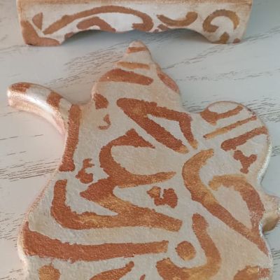 مجموعه كامله من فانوس خشب و مبخره  مع كوستر دله  كبير 