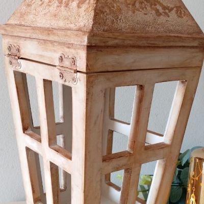 مجموعه كامله من فانوس خشب و مبخره  مع كوستر دله  كبير 