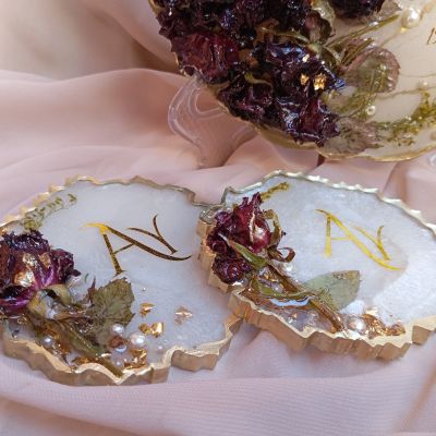 طقم كوسترات ريزن لحفظ الورد الطبيعى