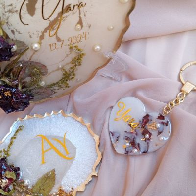 طقم كوسترات ريزن لحفظ الورد الطبيعى