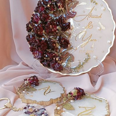 طقم كوسترات ريزن لحفظ الورد الطبيعى