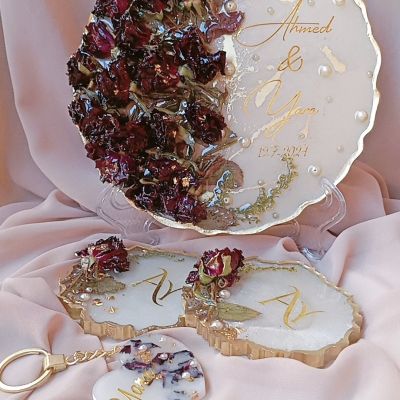 طقم كوسترات ريزن لحفظ الورد الطبيعى