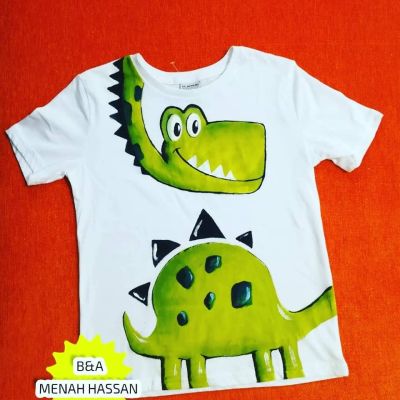 تيشرت رسم هاند ميد 