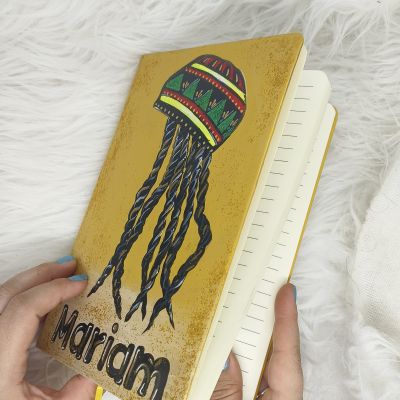 Note book handmade with a book mark