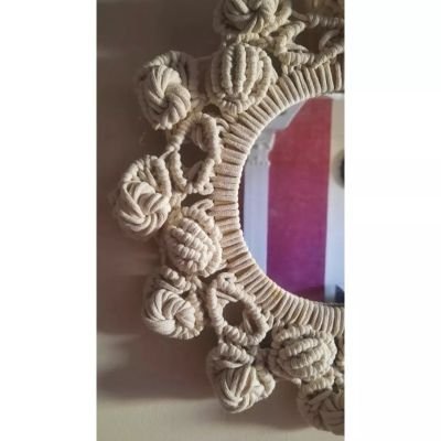 Macrame mirror