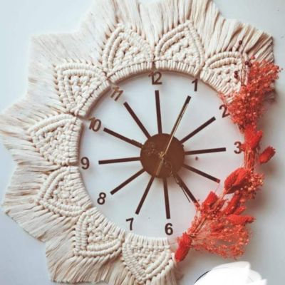 ساعه حائط مكرمي