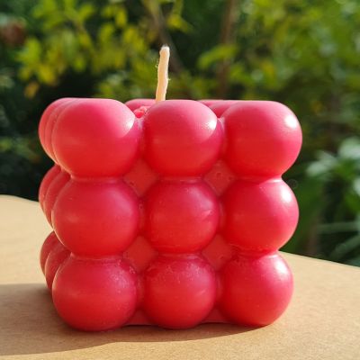 Strawberry Beeswax Candle 