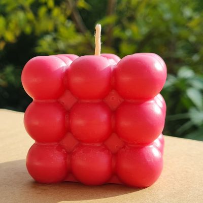 Strawberry Beeswax Candle 