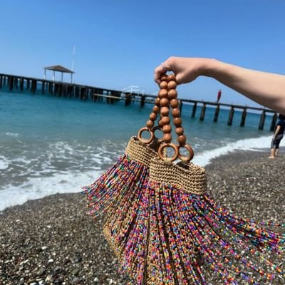 Trendy crochet bag