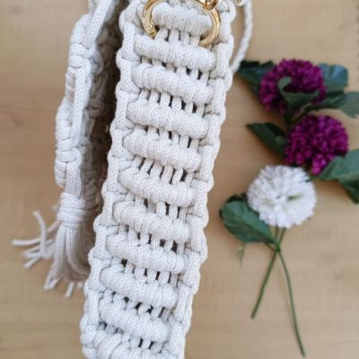 Macrame cross bag