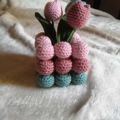 فازه ورد تيوليب ملونه 