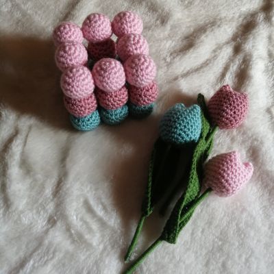 فازه ورد تيوليب ملونه 