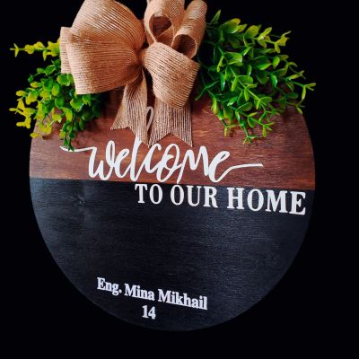 Handmade Welcome sign 
