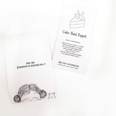 Personalized Chocolate Cake hand puppet