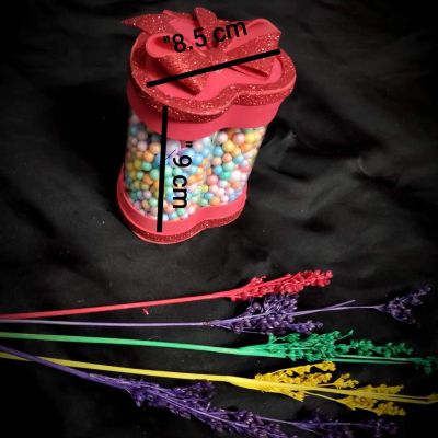 بوكس هدايا او ديكور شكل قلب بلاستيك صغير 