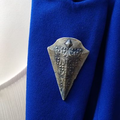 Ceramic clothes pin (brooche)