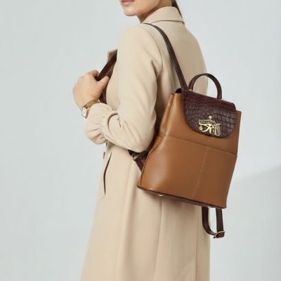 Backpack genuine leather bag