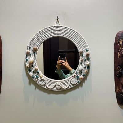Macrame mirror 
