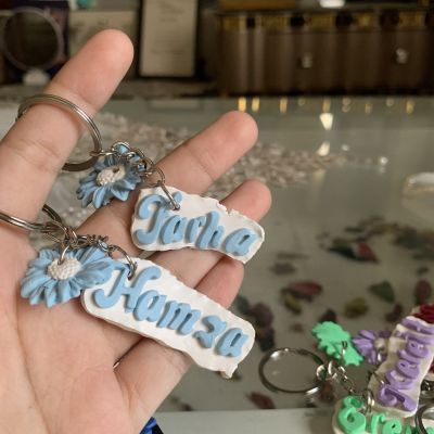 Polymer clay key chain 