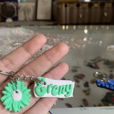 Polymer clay key chain 