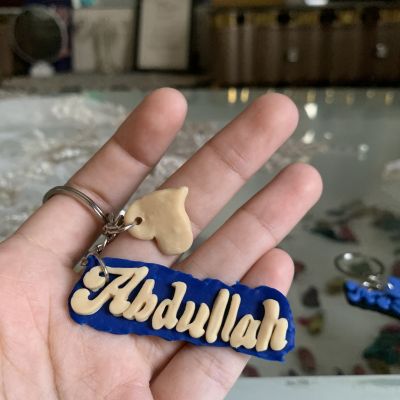 Polymer clay key chain 