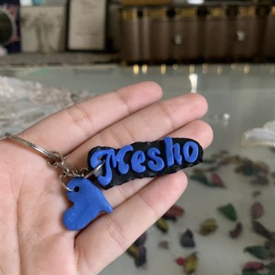 Polymer clay key chain 