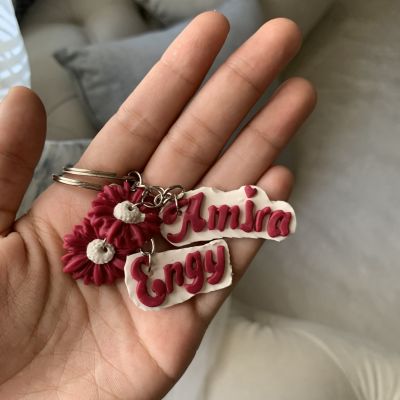Polymer clay key chain 