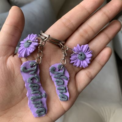 Polymer clay key chain 